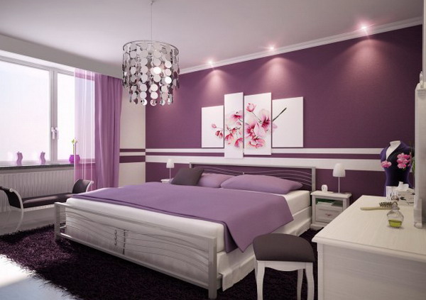 Beautiful-Elegant-Purple-Bedroom-Paint-Interior-Decorating-Ideas