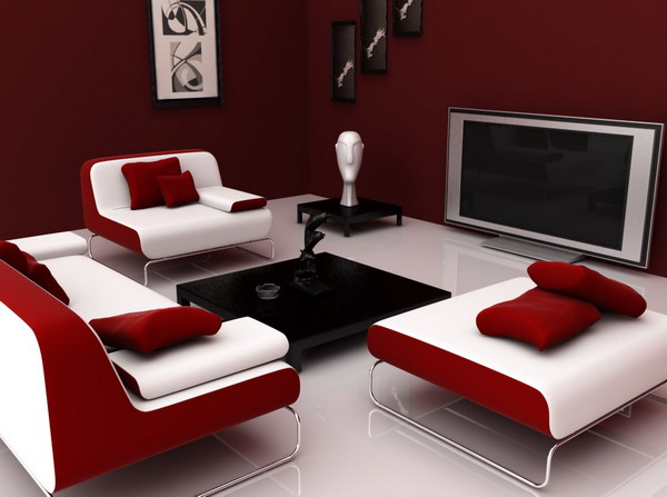 Comfortable-Modern-Red-Living-Room-Design-Ideas